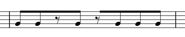 Beam over rest